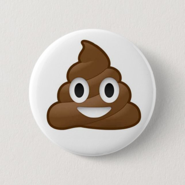 Poop Emoji Button (Front)