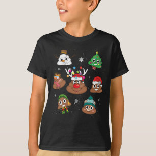 Poop Emoji Christmas Pajama T-Shirt