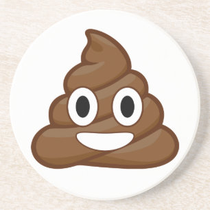 poop emoji coaster