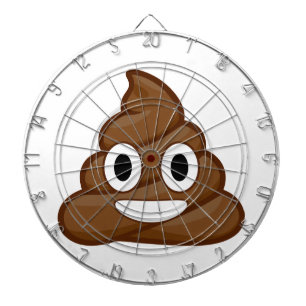 poop emoji dartboard