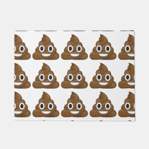 Poop emoji doormat