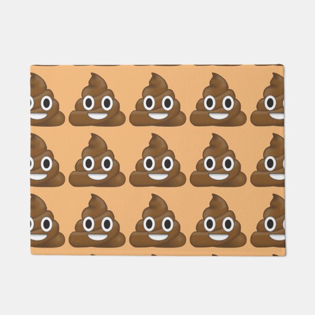 Poop emoji doormat (Front)