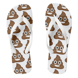 poop emoji flip flops sandals shoes