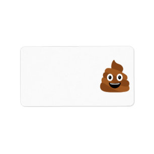 Poop Emoji Label