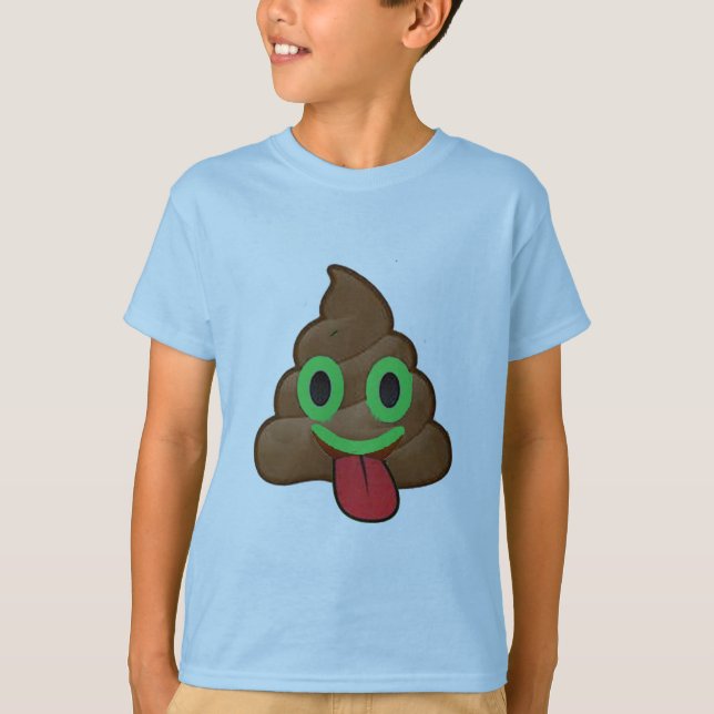 poop emoji lucky green st patricks day irish funny T-Shirt (Front)