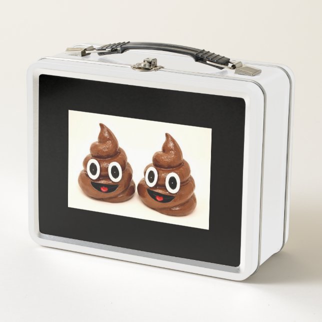 Poop emoji lunch box ! (Front)