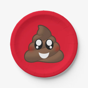 Poop Emoji Paper Plate