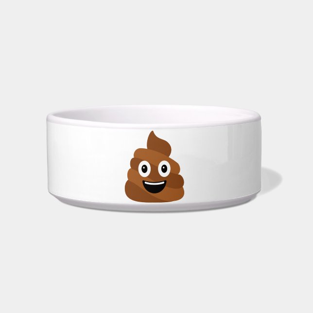 Poop Emoji Pet Bowl (Front)