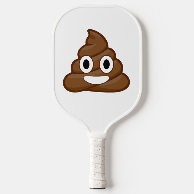 poop emoji  pickleball paddle (Front)