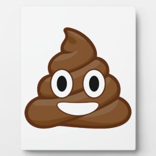 poop emoji plaque