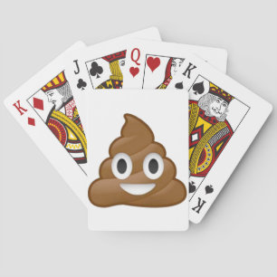 Poop emoji playing cards