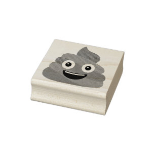 Poop Emoji Rubber Stamp