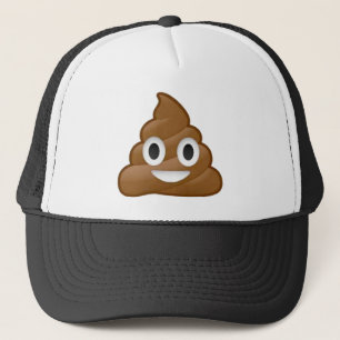 Poop emoji trucker hat