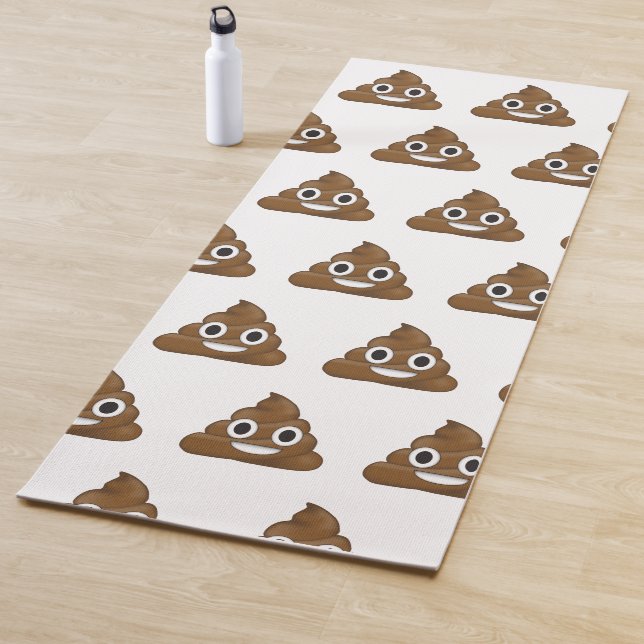 Poop emoji yoga mat (In Situ)