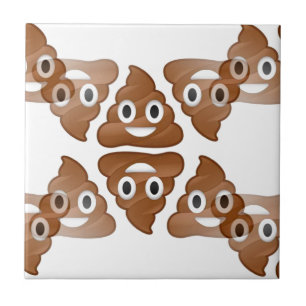 poop emojis ceramic tile