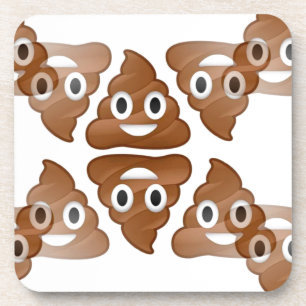 poop emojis coaster