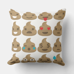 poop emojis cushion