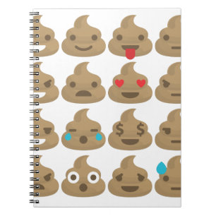 poop emojis notebook