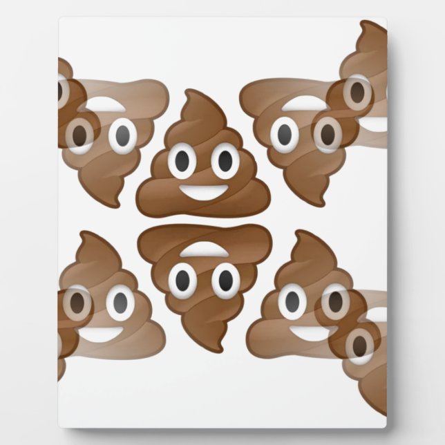 poop emojis plaque (Front)