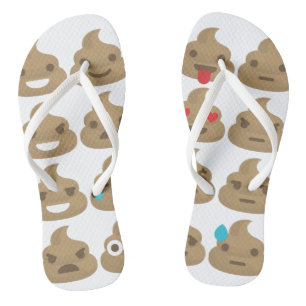 poop emojis sandals shoes flip flops