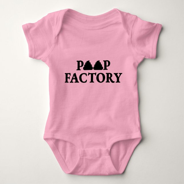 Poop Factory Baby Bodysuit One-piece (Front)