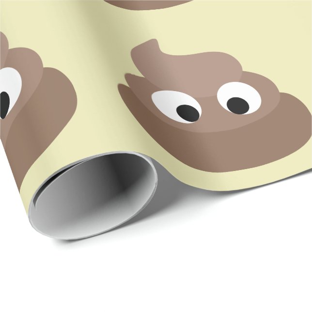POOP FUNNY Birthday WRAPPING PAPER (Roll Corner)