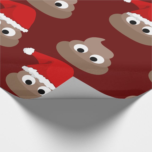 POOP FUNNY CHRISTMAS Wrapping Paper (Corner)