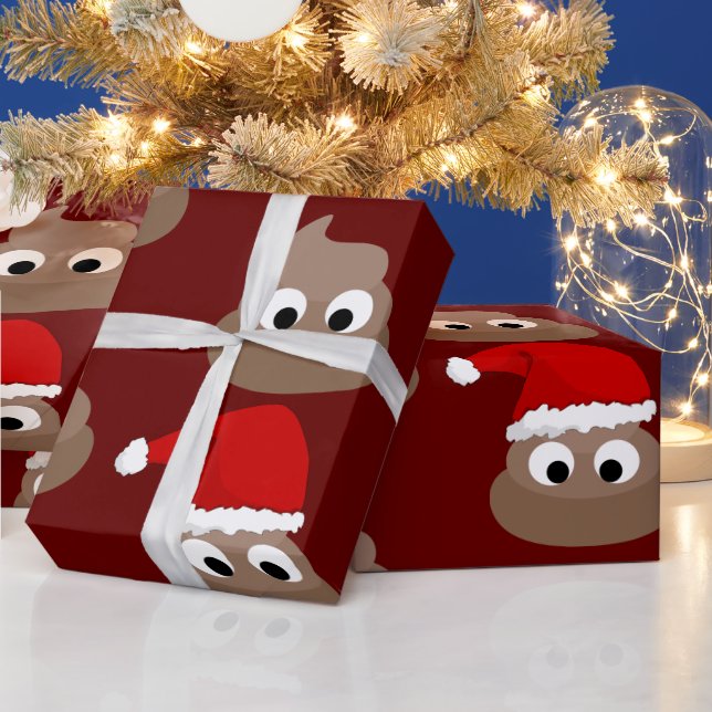 POOP FUNNY CHRISTMAS Wrapping Paper (Holidays)