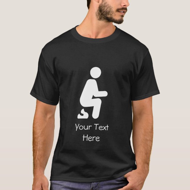 Poop Funny Customise T-Shirt (Front)
