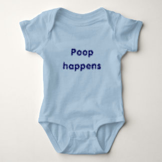Poop happens baby bodysuit