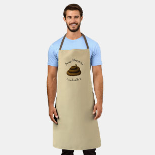 "Poop Happens" Customisable Stressful Day Humour Apron