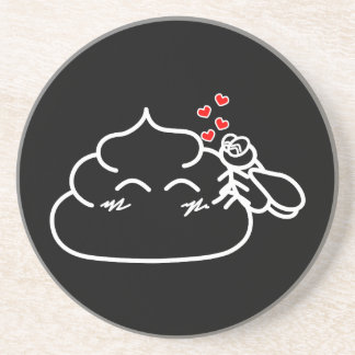 Poop in Love - Brootsch the PooPoo Coaster