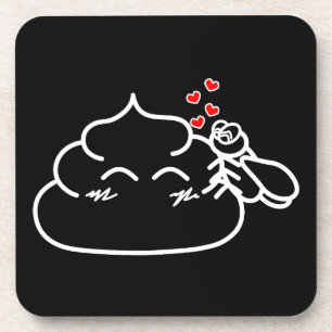 Poop in Love - Brootsch the PooPoo Coaster