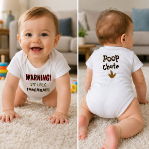 Poop Joke Funny Baby Bodysuit