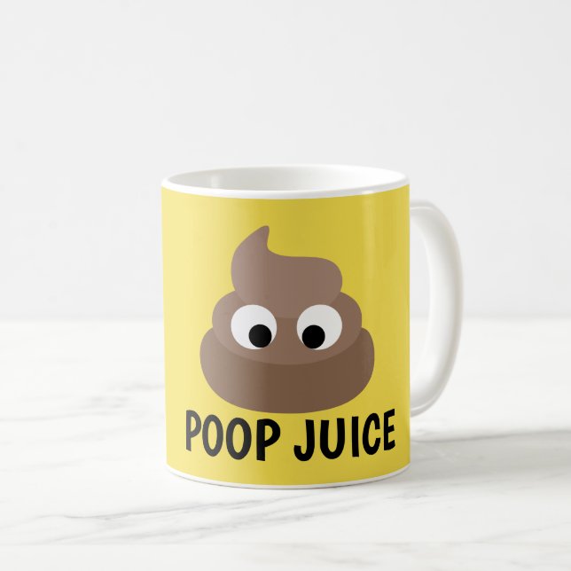 POOP JUICE Funny Coffee Mugs (Front Right)