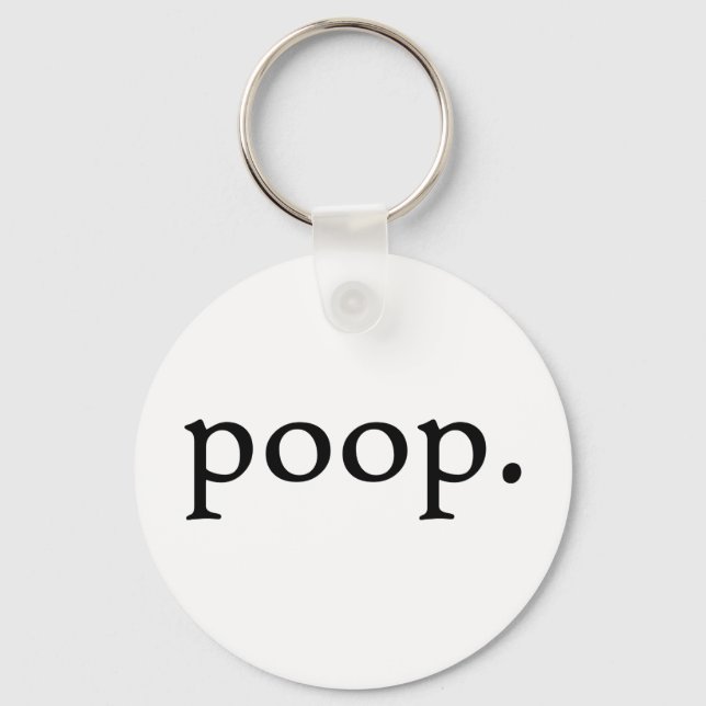 Poop Key Ring (Front)