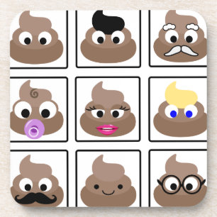 Poop Many Faces Coaster
