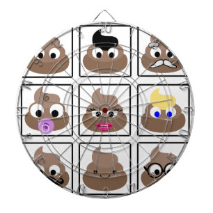 Poop Many Faces Dartboard