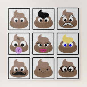 Poop Many Faces Jigsaw Puzzle