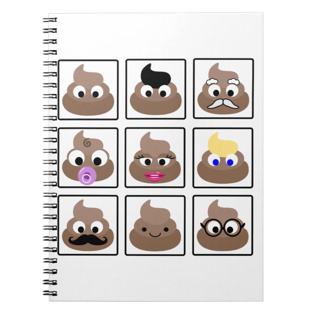 Poop Many Faces Notebook (Front)