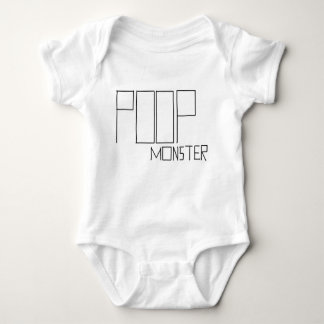 poop monster baby bodysuit