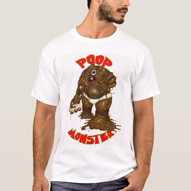 poop monster T-Shirt (Front)