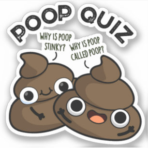 Poop Quiz Funny Poo Pun 