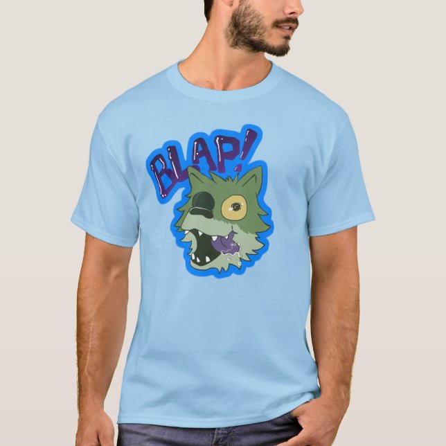 Poop the Zombie Wolf Pup - BLAP! T-Shirt (Front)