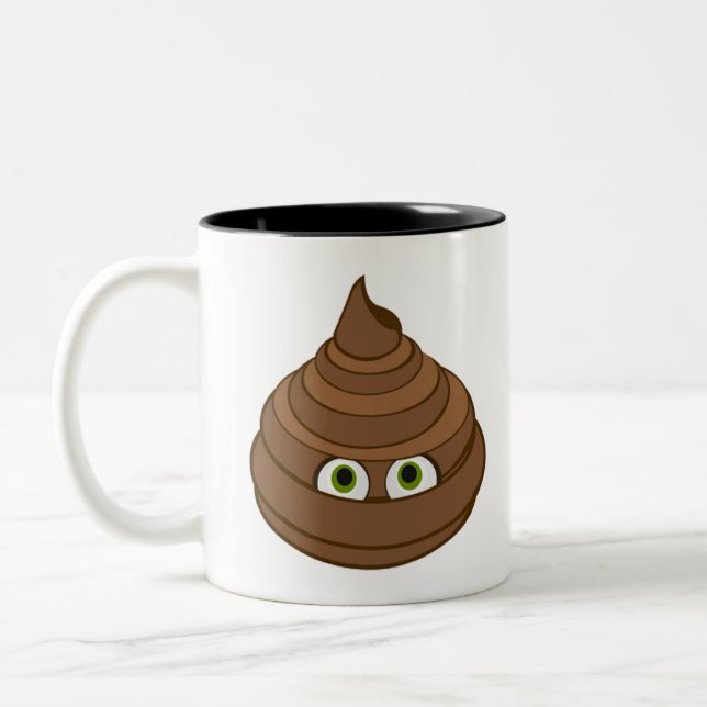 Poop Two-Tone Coffee Mug (Left)