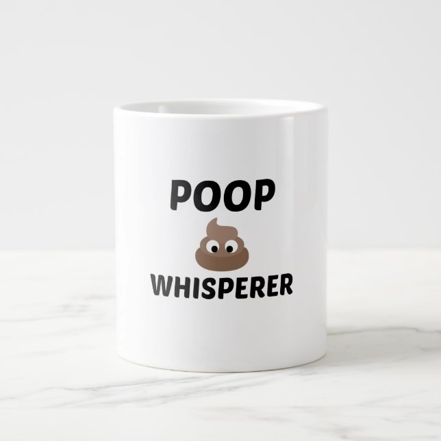 POOP WHISPERER LARGE COFFEE MUG (Front)