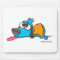 Pooped doggy mouse pad
