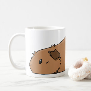 Pooped Pig Cute Red Brown Guinea Pig Coffee Mug
