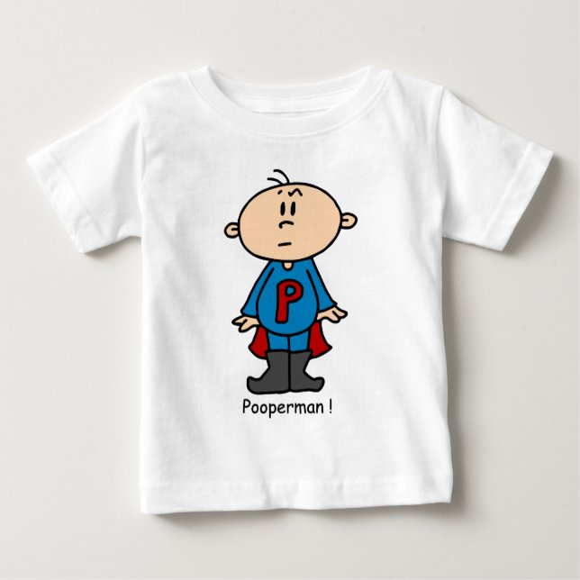Pooperman Baby Baby T-Shirt (Front)