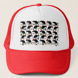 Pooping Christmas Dog Trucker Hat